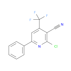 3-Pyridinecarbonitrile, 2-chloro-6-phenyl-4-(trifluoromethyl)-