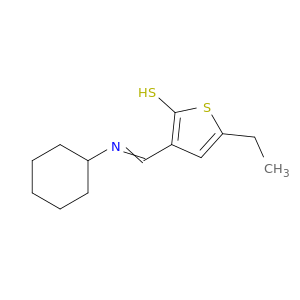 2-Thiophenethiol, 3-[(cyclohexylimino)methyl]-5-ethyl-