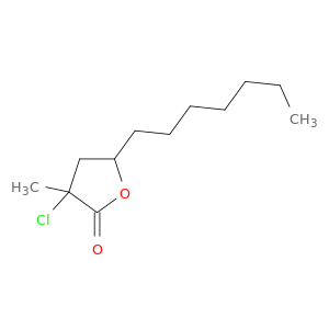2(3H)-Furanone, 3-chloro-5-heptyldihydro-3-methyl-