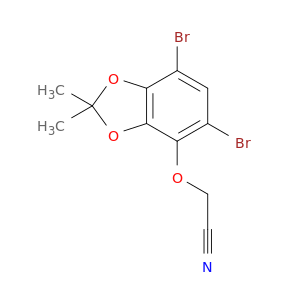 Acetonitrile, [(5,7-dibromo-2,2-dimethyl-1,3-benzodioxol-4-yl)oxy]-