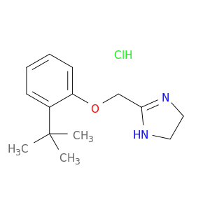 1H-Imidazole,2-[[2-(1,1-dimethylethyl)phenoxy]methyl]-4,5-dihydro-, hydrochloride (1:1)