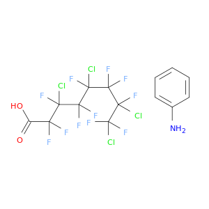 辛酸,3,5,7,8-四氯-2,2,3,4,4,5,6,6,7,8,8-8-未赤霉品,Compd。与苯甲胺(1：1)