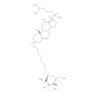 (2R,3S,4S,5R,6R)-2-[6-[[(3S,10R,13R,17R)-10,13-dimethyl-17-[(2R)-6-methylheptan-2-yl]-2,3,4,7,8,9,11,12,14,15,16,17-dodecahydro-1H-cyclopenta[a]phenanthren-3-yl]oxy]hexylsulfanyl]-6-(hydroxymethyl)oxane-3,4,5-triol