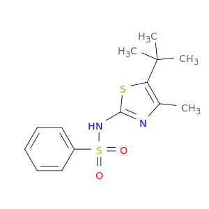 Benzenesulfonamide, N-[5-(1,1-dimethylethyl)-4-methyl-2-thiazolyl]-