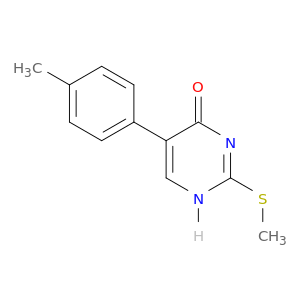 4(1H)-Pyrimidinone, 5-(4-methylphenyl)-2-(methylthio)-