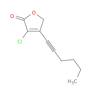 2(5H)-Furanone, 3-chloro-4-(1-hexynyl)-