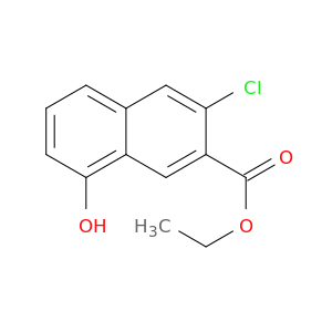 2-Naphthalenecarboxylic acid, 3-chloro-8-hydroxy-, ethyl ester