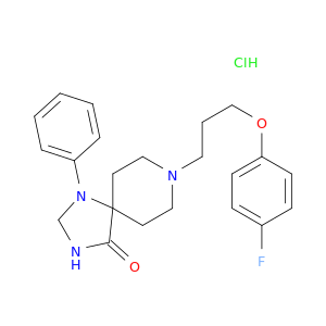 8-[3-(4-fluorophenoxy)propyl]-1-phenyl-1,3,8-triazaspiro[4.5]decan-4-one hydrochloride(1:1)