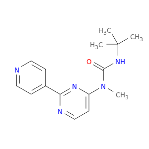 Urea, N'-(1,1-dimethylethyl)-N-methyl-N-[2-(4-pyridinyl)-4-pyrimidinyl]-