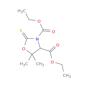 3,4-Oxazolidinedicarboxylic acid, 5,5-dimethyl-2-thioxo-, diethyl ester