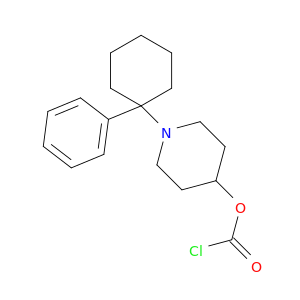 Carbonochloridic acid, 1-(1-phenylcyclohexyl)-4-piperidinyl ester