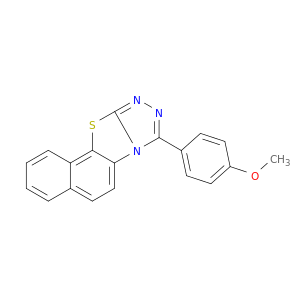 Naphtho[2',1':4,5]thiazolo[2,3-c][1,2,4]triazole,8-(4-methoxyphenyl)-