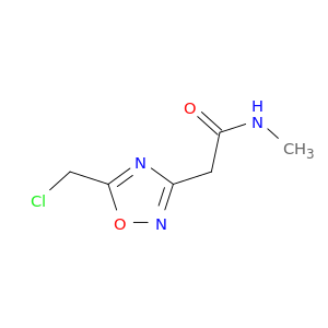 2-[5-(chloromethyl)-1,2,4-oxadiazol-3-yl]-N-methylacetamide