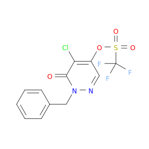 Methanesulfonic acid,1,1,1-trifluoro-, 5-chloro-1,6-dihydro-6-oxo-1-(phenylmethyl)-4-pyridazinylester