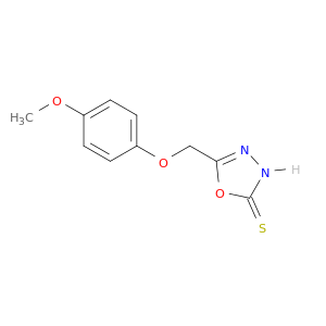1,3,4-Oxadiazole-2(3H)-thione, 5-[(4-methoxyphenoxy)methyl]-