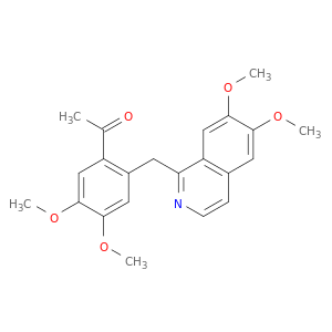 ETHANONE, 1-[2-[(6,7-DIMETHOXY-1-ISOQUINOLINYL)METHYL]-4,5-DIMETHOXYPHENYL]-