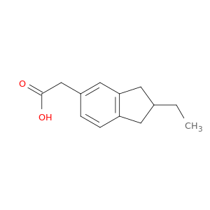 1H-Indene-5-acetic acid, 2-ethyl-2,3-dihydro-
