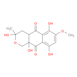 1H-Naphtho[2,3-c]pyran-5,10-dione,3,4,4a,10a-tetrahydro-3,6,9,10a-tetrahydroxy-7-methoxy-3-methyl-