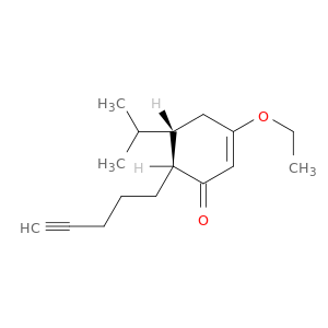 2-Cyclohexen-1-one, 3-ethoxy-5-(1-methylethyl)-6-(4-pentynyl)-, trans-