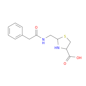4-Thiazolidinecarboxylic acid, 2-[[(phenylacetyl)amino]methyl]-