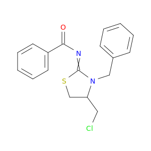 Benzamide, N-[4-(chloromethyl)-3-(phenylmethyl)-2-thiazolidinylidene]-