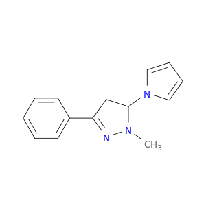 1H-Pyrazole, 4,5-dihydro-1-methyl-3-phenyl-5-(1H-pyrrolyl)-