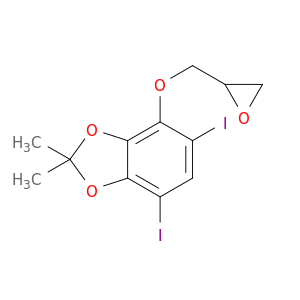 1,3-Benzodioxole, 5,7-diiodo-2,2-dimethyl-4-(oxiranylmethoxy)-