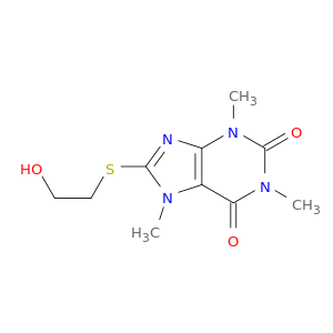 1H-Purine-2,6-dione,3,7-dihydro-8-[(2-hydroxyethyl)thio]-1,3,7-trimethyl-