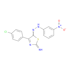 N-[[4-(4-CHLOROPHENYL)-2-IMINO-1,3-THIAZOL-5-YLIDENE]AMINO]-3-NITRO-ANILINE
