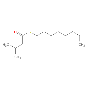 Butanethioic acid, 3-methyl-, S-octyl ester