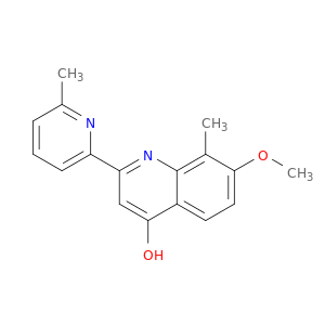 4-Quinolinol, 7-methoxy-8-methyl-2-(6-methyl-2-pyridinyl)-