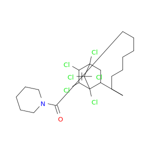 1-Nonanone,9-(1,4,5,6,7,7-hexachlorobicyclo[2.2.1]hept-5-en-2-yl)-1-(1-piperidinyl)-