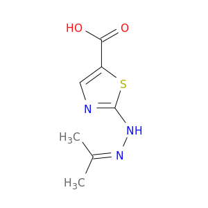 5-Thiazolecarboxylicacid, 2-[2-(1-methylethylidene)hydrazinyl]-