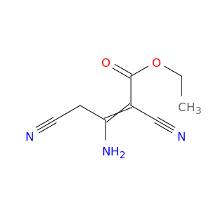 2-Butenoic acid, 3-amino-2,4-dicyano-, ethyl ester