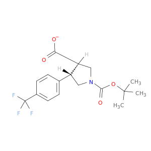(3R,4S)-1-(tert-Butoxycarbonyl)-4-(4-(trifluoromethyl)phenyl)pyrrolidine-3-carboxylic acid