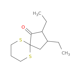6,10-Dithiaspiro[4.5]decan-1-one, 2,3-diethyl-