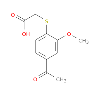 2-[(4-Acetyl-2-methoxyphenyl)sulfanyl]acetic Acid
