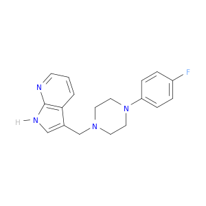 1H-Pyrrolo[2,3-b]pyridine, 3-[[4-(4-fluorophenyl)-1-piperazinyl]methyl]-