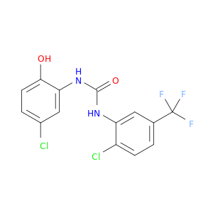 1-(5-氯-2-羟基苯基)-3-(2-氯-5-(三氟甲基)苯基)脲