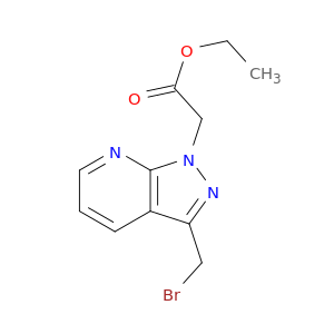 1H-Pyrazolo[3,4-b]pyridine-1-acetic acid, 3-(bromomethyl)-, ethyl ester