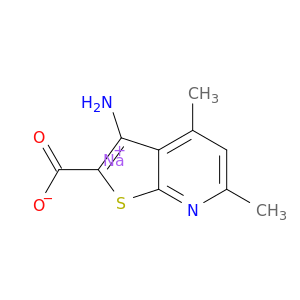 Sodium 3-amino-4,6-dimethylthieno[2,3-b]pyridine-2-carboxylate