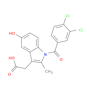 1H-Indole-3-acetic acid, 1-(3,4-dichlorobenzoyl)-5-hydroxy-2-methyl-