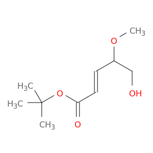 2-Pentenoic acid, 5-hydroxy-4-methoxy-, 1,1-dimethylethyl ester, (E)-