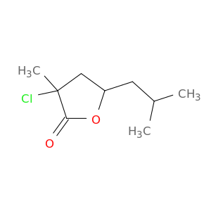 2(3H)-Furanone, 3-chlorodihydro-3-methyl-5-(2-methylpropyl)-
