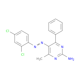 2-Pyrimidinamine,5-[2-(2,4-dichlorophenyl)diazenyl]-4-methyl-6-phenyl-