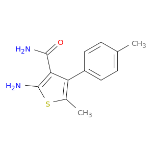 2-氨基-5-甲基-4-(4-甲基苯基)噻吩-3-羧酰胺