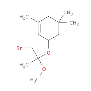 Cyclohexene, 3-(2-bromo-1-methoxy-1-methylethoxy)-1,5,5-trimethyl-