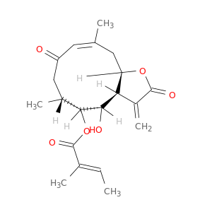 [(1R,3Z,7R,8R,9R,10S)-9-hydroxy-3,7-dimethyl-11-methylidene-5,12-dioxo-13-oxabicyclo[8.3.0]tridec-3-en-8-yl] (E)-2-methylbut-2-enoate