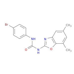 Urea, N-(4-bromophenyl)-N'-(5,7-dimethyl-2-benzoxazolyl)-