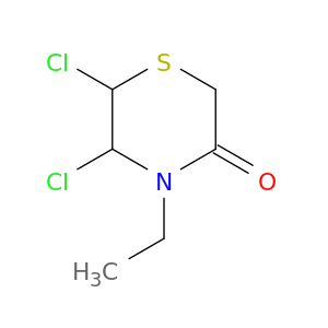 3-Thiomorpholinone, 5,6-dichloro-4-ethyl-